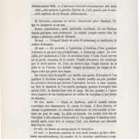 0054 - Page 54 - Observation VIII. Cataracte corticale commençante des deux côtés, plus avancée à gauche. Opérée de l'oeil gauche par la nouvelle méthode de de Graefe. Demi-succès