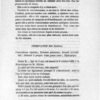 0079 - Page 79 - Observation XIII. Convulsions répétées ; terreurs nocturnes ; grande irritabilité ; jalousie à propos d'une jeune soeur ; céphalalgie