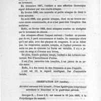 0080 - Page 80 - Observatioin XIV. Hérédité nerveuse très accusée ; crises hystériques comprenant nettement la deuxième et quatrième période