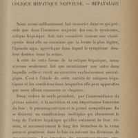 0109 - Page 107 - Colique hépatique nerveuse. Hépatalgie