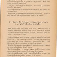 0113 - Page 111 - 2 - Cancer de l'estomac et cancer des ovaires avec généralisations multiples
