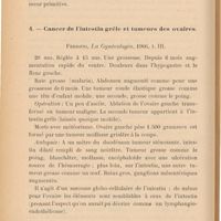 0138 - Page 136 - 4 - Cancer de l'intestin grêle et tumeurs des ovaires