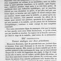 0016 - Page 12 - III. Observation. Tumeur analogue aux deux précédentes