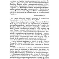 0073 - Page 57 - Comptes rendus bibliographiques. Georges Lote, La vie et l'oeuvre de François Rabelais, Paris, Droz, 1938, 674 p. in-8°, 15 planches n° 8. [Marcel Fosseyeux.]. / Dr Pierre Molinéry, Luchon : Evolution de ses doctrines thermales à travers les âges, thèse, Paris, 1938