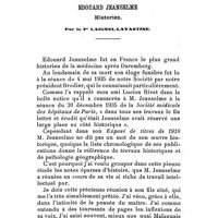 0161 - Page 145 - Edouard Jeanselme. Historien. Par le Pr Laignel-Lavastine