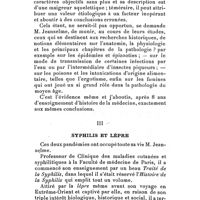 0197 - Page 181 - Edouard Jeanselme. Historien. Par le Pr Laignel-Lavastine. II. Histoire. / III. Syphilis et lèpre