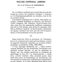 0209 - Page 193 - Folklore obstétrical arménien. Par le Dr Vahram H. Torkomian
