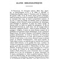 0219 - Page 203 - Glanes bibliographiques. P. Travaillé, Un chirurgien sabreur, Mém. Soc. Agric. Sc. et Arts d'Angers, 6e S., t. X, 1935, p. 135-150