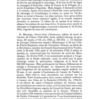 0220 - Page 204 - Glanes bibliographiques. P. Travaillé, Un chirurgien sabreur, Mém. Soc. Agric. Sc. et Arts d'Angers, 6e S., t. X, 1935, p. 135-150. / R. Mercier, Pierre-Paul Clémenceau, officier de santé de l'Armée de l'Ouest 1749-1825, Arch. médico-chirurg. de province, 25e année, n° 10, oct. 1935, p. 349-354