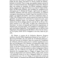 0228 - Page 212 - Glanes bibliographiques. Csse d'Armaillé, Desault et Louis XVII, Hipocrate, 4e année, n° 2, fév. 1936, p. 65-73. / M. Genty, A propos de la Collection Munaret, Progrès médical, 18 avril 1936, Supplément illustré, n° 4, p. 25-27