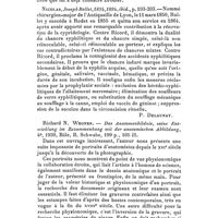 0243 - Page 227 - Glanes bibliographiques. Brodier, J. L. Alibert (1768-1837), La prophylaxie antivénérienne, 10e année, n° 4, avril 1938, p. 140-161. / Nicolas, Joseph Rollet, 1824, 1894, ibid., p. 193-203. [P. Delaunay.]. / Richard N. Wegner. - Das Anatomenbildnis, seine Entwicklung im Zuzammenhang mit der anatomischen Abbildung, 4e, 1939, Bâle, B. Schwabe, 199, p. 105 ill