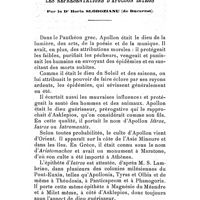 0271 - Page 255 - Les représentations d'Apollon Iétros. Par le Dr Horia Slobozianu .