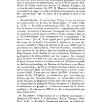 0113 - Page 95 - Comptes rendus bibliographiques. Uzureau, Les eaux minérales de l'Epervière, Arch. méd. d'Angers, n° 11, nov. 1939, p. 223-224. / Aparisi-Serres, Le savant Jean Thore, sa vie, ses oeuvres, son milieu, Bull. de la Soc. de Borda (Dax), 1er trim. 1940, p. 17-32. / P. Pillement, L'organisation de la médecine municipale à Nancy du XVIe siècle à la Révolution, Nancy. Thomas, 1938, 85 p. in-8°
