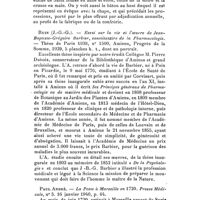 0124 - Page 106 - Comptes rendus bibliographiques. E. Bouchel, Le culte de Saint Blaise en Soissonnais, Bull. Soc. hist. Haute-Picardie, T. I, 1922, p. 39-47. / Ruin (J.-G.-G.). - Essai sur la vie et l'oeuvre de Jean-Baptiste-Grégoire Barbier, constitutaire de la Pharmacologie ... Amiens, ..., 1939, ... / Paul André. - La peste à Marseille en 1720. Presse médicale, n° 5. 6 janvier 1940, p. 64