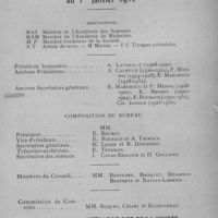 0003 - Page I - Liste des membres de la Société de Pathologie Exotique au 1er janvier 1932