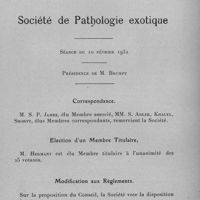 0111 - Page 97 - Séance du 10 février 1932. Correspondance. / Election d'un membre titulaire. / Modification aux règlements