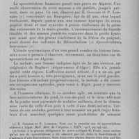 0313 - Page 297 - Séance du 13 avril 1932. Communications. Un nouveau cas de sporotrichose humaine observé en Algérie, par J. Montpellier, A. Catanei et R. Lefranc