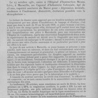0323 - Page 307 - Séance du 13 avril 1932. Communications. Episode démentiel et gangrène symétrique des extrémités au cours d'une infestation palustre à Plasmodium praecox, par Guyomarc'h, Toullec et Alain