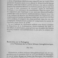 0514 - Page 494 - Séance du 11 mai 1932. Mémoires. Le pied végétant du Paraguay (Leishmaniose américaine ulcéro-végétante), par M. G. Delamare, C. Gatti et D. Gonzalez. / Recherches sur la pathogénie et le traitement de la fièvre bilieuse hémoglobinurique, par Ott