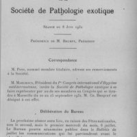 0533 - Page 513 - Séance du 8 juin 1932. Correspondance. / Délibération du bureau