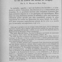 0610 - Page 590 - Séance du 8 juin 1932. Mémoires. Le mal de Cadéras des bovidés du Paraguay, par L. E. Migone et Raul Peña