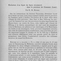 0626 - Page 606 - Séance du 8 juin 1932. Mémoires. Considérations étiologiques sur l'épidémie de peste de 1929 à Saint-Louis du Sénégal, par G. Lefrou. / Evolution d'un foyer de lèpre circonscrit dans la province de Cammon (Laos), par H. M. Monier