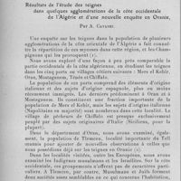 0718 - Page 694 - Séance du 6 juillet 1932. Communications. Quelques mots sur un traitement de la filariose Loa, par Marcel Leger et P. Queinnec. / Résultats de l'étude des teignes dans quelques agglomérations de la côte occidentale de l'Algérie et d'une nouvelle enquête en Oranie, par A. Catanei