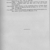0814 - Page 788 - Séance du 6 juillet 1932. Mémoires. Contribution à l'étude de la faune anophélienne d'altitude au Tonkin, par C. Toumanoff. Résumé et conclusions. / Bibliographie