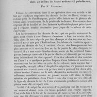 0938 - Page 912 - Séance du 12 octobre 1932. Mémoires. Traitement préventif par la plasmoquine dans un milieu de haute endémicité paludéenne, par K. Lindberg