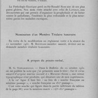 0959 - Page 933 - Séance du 9 novembre 1932. Nécrologie. Décès de Sir Ronald Ross. / Nomination d'un membre titulaire honoraire. / A propos du procès-verbal