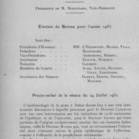 1144 - Page 1108 - Société de l'Ouest-Africain. Séance du 27 novembre 1932. Election du bureau pour l'année 1933. / Procès-verbal de la séance du 24 juillet 1932