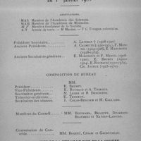 0007 - Page I - Liste des membres de la Société de Pathologie Exotique au 1er janvier 1933
