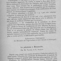 0036 - Page 18 - Séance du mercredi 11 janvier 1933. Communications. Contribution à l'étude des piroplasmes en Grèce : nutraliose du cheval, par M. Stylianopoulos et B. Ananiadès. (Laboratoires vétérinaires du Ministère de l'agriculture et de l'armée à Saloniquè.). / Le paludisme à Brazzaville, par M. Vaucel et G. Saleun