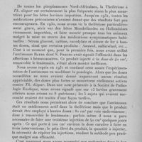0093 - Page 75 - Séance du mercredi 11 janvier 1933. Mémoires. Piroplasmoses nord-africaines et chimiothérapie, par H. Velu, G. Zottner et P. Ipousteguy. Babésiellose. / Theilériose