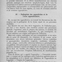 0162 - Page 138 - Célébration du 25e anniversaire de la Société de Pathologie Exotique. Séances des 8 et 9 février 1933. Séance de travail du 8 février. Etiologie et traitement des infections intestinales des pays chauds. Sur la pathogénie et sur le traitement des infections dites intestinales, (rapport introductif), par le prof. G. Sanarelli... 9. - Le mécanisme pathogénique de l'algidité cholérique. L'épitalaxie cholérique : phénomène allergique. / 10. - Pathogénie des appendicites et de l'Ictus appendiculaire