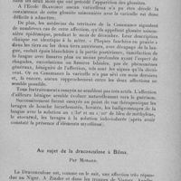 0566 - Page 535 - Société médico-chirurgicale de l'Ouest-Africain. Séance du 26 février 1933. Communications. Glosso-stomatite à forme épidémique à l'Ecole Blanchot de Saint-Louis, par Robini et Bergouniou. / Au sujet de la draconculose à Bilma, par Morard