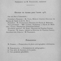 0578 - Page 547 - Sociétés des sciences médicales de Madagascar. Séance du 6 décembre 1932. Election du bureau pour l'année 1933. / Présentations