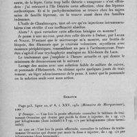 0585 - Page 554 - Sociétés des sciences médicales de Madagascar. Séance du 10 janvier 1933. Communications. Pachydermisation de la main, par Masseguin. / Erratum