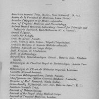 0586 - Page 555 - Sociétés des sciences médicales de Madagascar. Séance du 10 janvier 1933. Liste des échanges