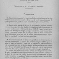0696 - Page 661 - Société médico-chirurgicale de l'Ouest-Africain. Séance du 26 mars 1933. Présentations