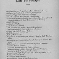 0710 - Page 675 - Société médico-chirurgicale de l'Ouest-Africain. Séance du 26 mars 1933. Liste des échanges