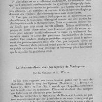 0741 - Page 702 - Séance du mercredi 10 mai 1933. Communications. Myosite et pseudo-myosite aiguës à staphylocoques chez le même sujet, par P. Huard. / La cholestérolémie chez les lépreux de Madagascar, par G. Girard et H. Woltz