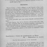 0743 - Page 704 - Séance du mercredi 10 mai 1933. Communications. La cholestérolémie chez les lépreux de Madagascar, par G. Girard et H. Woltz. / Contribution à l'étude des piroplasmoses en Grèce. III. - Babésiellose du mouton, par M. Stylianopoulos et B. Ananiadès