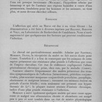0776 - Page 735 - Séance du mercredi 10 mai 1933. Mémoires. L'anémie infectieuse des équidés au Maroc en 1932, par Schuler et H. Velu. Aire géographique. / Etiologie. / Réceptivité