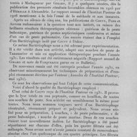 0799 - Page 756 - Société des sciences médicales de Madagascar. Séance du 7 février 1933. Communications. Note sur le traitement de la peste par le bactériophage, par J. Robic
