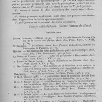 0877 - Page 828 - Séance du mercredi 14 juin 1933. Mémoires. Recherches sur la valeur comparée et les corrélations des indices endémiques palustres au Tonkin, par M. Farinaud. / (Service antipaludique. Institut Pasteur de Hanoï.)