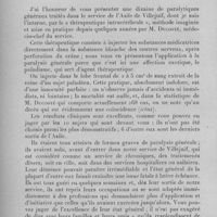 0879 - Page 830 - Séance du mercredi 14 juin 1933. Mémoires. Thérapeutique intracérébrale de la paralysie générale. Présentation de malades, par G. Ferdière