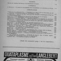 1193 - Page sans numérotation - Sommaire du numéro 10. (Suite du sommaire page 3 de la couverture)