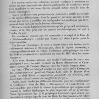 1273 - Page 1288 - Société médico-chirurgicale de l'Ouest-Africain. Séance du 26 novembre 1933. Communications. Le vent d'Est au Sénégal, suggestions de météréopathologie africaine, par G. Lefrou