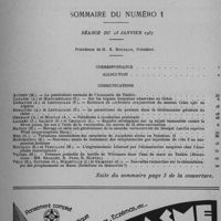 0002 - Page sans numérotation - Sommaire du numéro 1